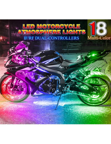 Kit de Iluminación LED Underglow SUZCO 8 Tiras Neón 12V