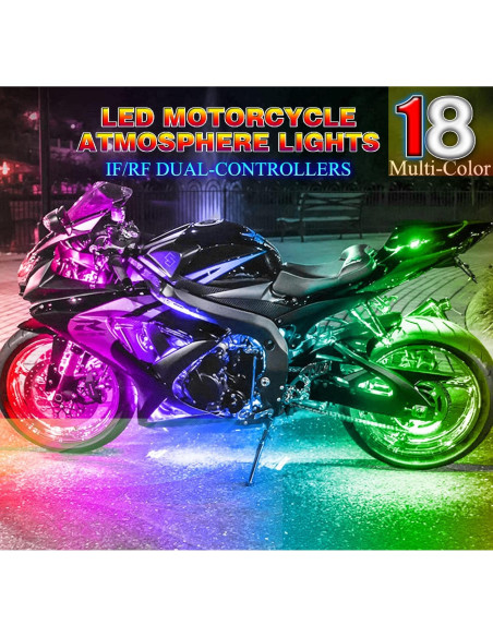 Kit de Iluminación LED Underglow SUZCO 8 Tiras Neón 12V