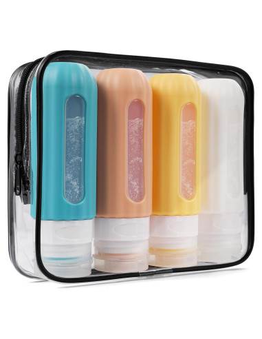 Botellas de Silicona Reutilizables LofyJoy 89 ml Aprobadas TSA