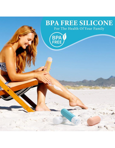 Botellas de Silicona Reutilizables LofyJoy 89 ml Aprobadas TSA