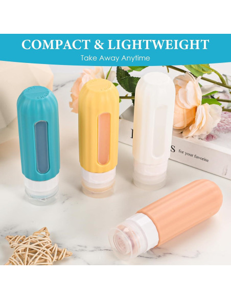 Botellas de Silicona Reutilizables LofyJoy 89 ml Aprobadas TSA