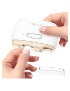 Cortauñas eléctrico 2 en 1 Bubbacare con luz LED y 2 velocidades