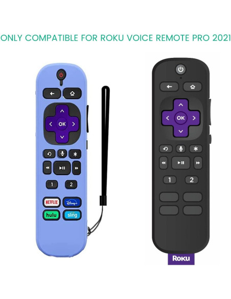 Funda Brillante de Silicona para Control Remoto Roku Pro 2021