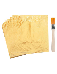 Hojas de Oro KINNO 100 Piezas 14x14cm para Manualidades