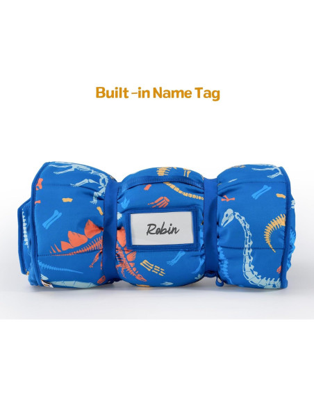 Colchoneta para Siesta Deppon con Almohada y Manta - Dinosaurios