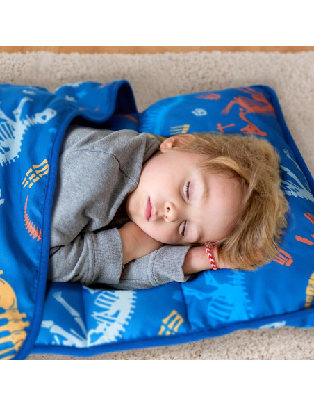 Colchoneta para Siesta Deppon con Almohada y Manta - Dinosaurios