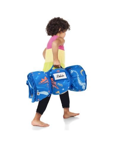 Colchoneta para Siesta Deppon con Almohada y Manta - Dinosaurios