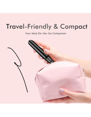 Plancha y Rizador 2 en 1 PRITECH Cerámica Titanio Negro