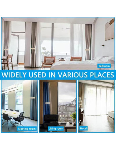 Soportes de Cortina Kinktons - Ganchos Retráctiles Verde - Paquete de 2