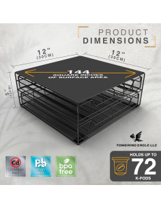 Organizador de Cápsulas de Café Nookaway para K Cup 34x33x17 cm 2