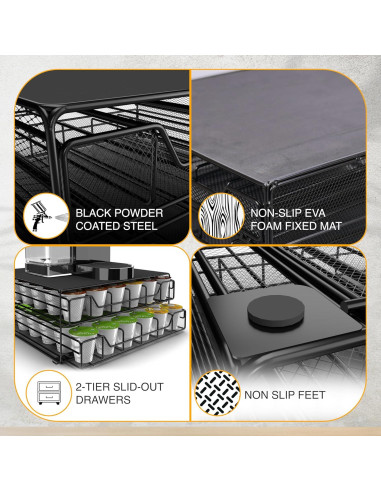 Organizador de Cápsulas de Café Nookaway para K Cup 34x33x17 cm