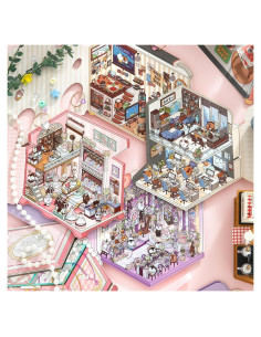 Pegatinas 3D DIY Affoto - 4 Conjuntos de Escenas Creativas