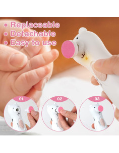 Almohadillas de Reemplazo Haakaa para Cortador de Uñas Bebé Rosa 2