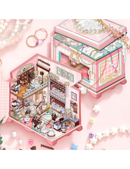 Pegatinas 3D DIY Affoto - 4 Conjuntos de Escenas Creativas