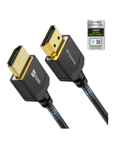 Cable HDMI 8K Ultra Delgado Stouchi 1m Certificado 48Gbps