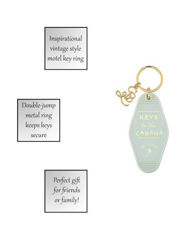 Anillo de Llave Vintage Santa Barbara 8.9 cm Gris Claro