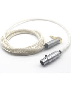Cable de Reemplazo Youkamoo 1.2m Cobre Baño de Plata 3.5mm 2