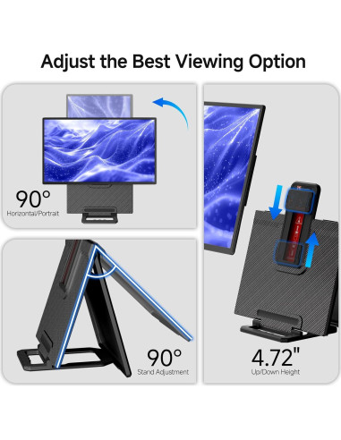 Monitor Portátil AOKER D1 FHD 24" 1080P 100Hz IPS USB-C HDMI