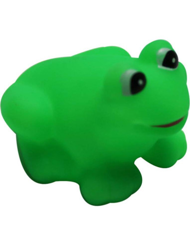 Set de 7 Juguetes de Baño de Ranas para Bebés - Vinilo Verde