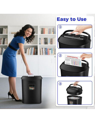 Destructora de papel VidaTeco corte cruzado 14 hojas 6.27 kg