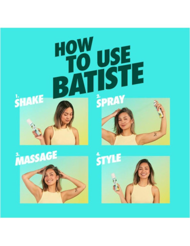 Champú Seco Batiste Original 2 Piezas 199ml
