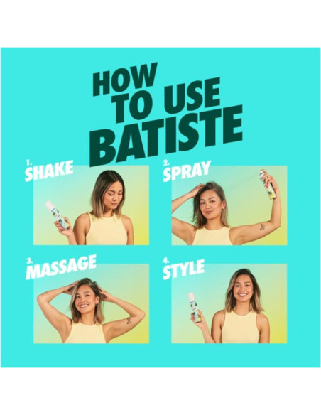 Champú Seco Batiste Original 2 Piezas 199ml