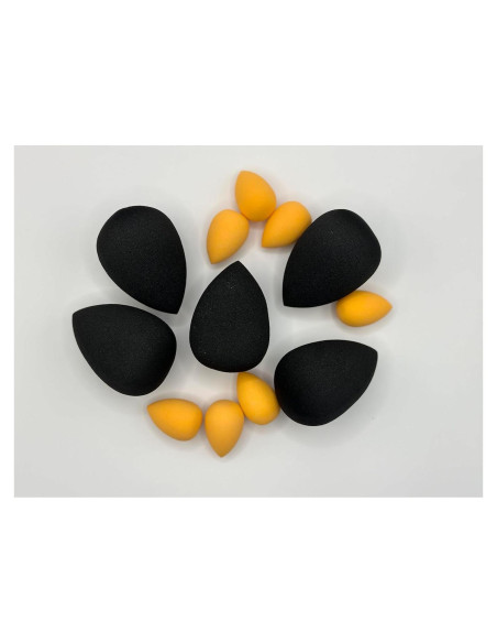 Esponja de Maquillaje Real Techniques Naranja y Negra 11.4cm