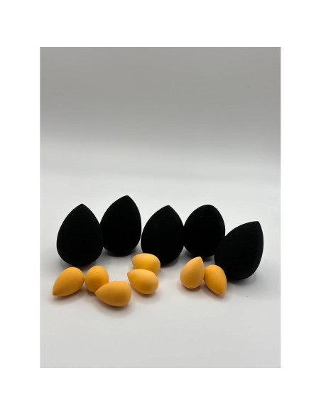 Esponja de Maquillaje Real Techniques Naranja y Negra 11.4cm