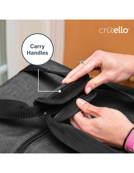 Funda para Máquina de Coser Crutello Negra - Universal con Bolsillos