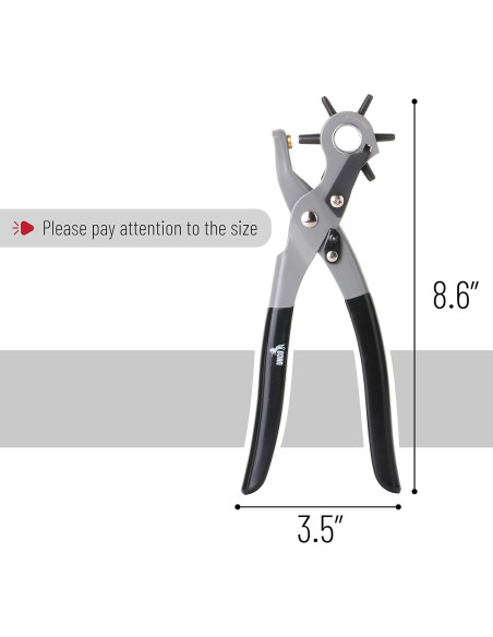 Herramienta de Perforación de Agujeros de Cuero UNCO LHP01