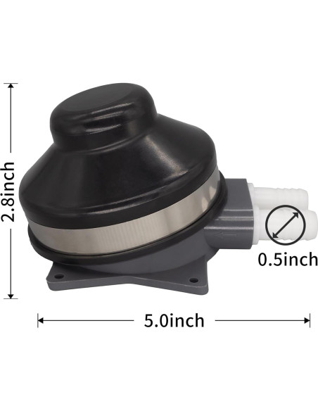 Bomba de Pie Manual QUICKMARINE 2.2 GPM para Barco y Camping