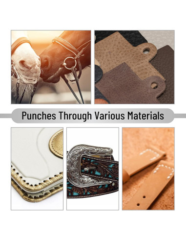 Herramienta de Perforación de Agujeros de Cuero UNCO LHP01