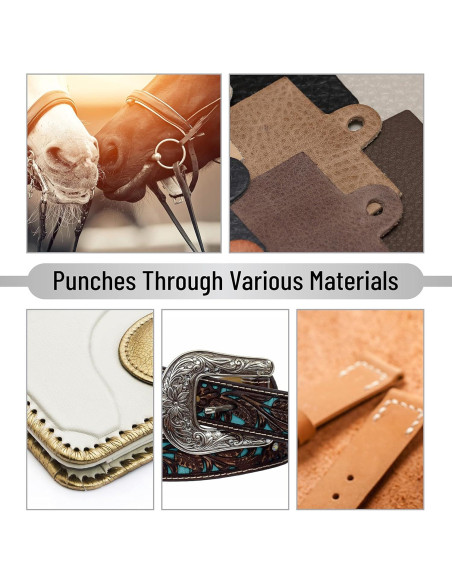 Herramienta de Perforación de Agujeros de Cuero UNCO LHP01