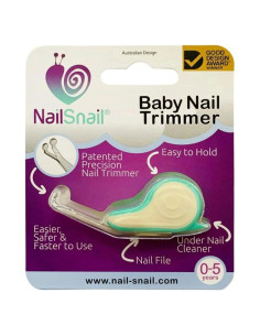 Cortador de Uñas Snail 3 en 1 para Bebés y Niños Pequeños