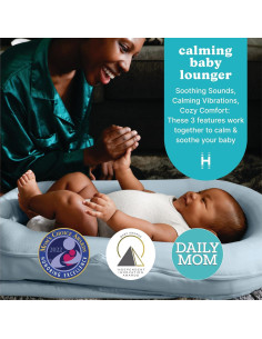 Cojín Calmante 3-en-1 Homedics Azul para Bebés hasta 11.3 kg 2