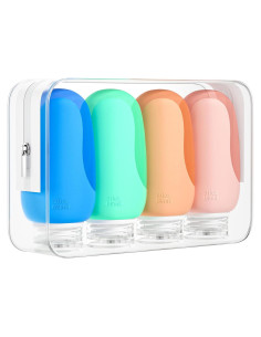 Juego de Botellas de Viaje Morfone 4Pcs 89ml Silicona A prueba de Fugas