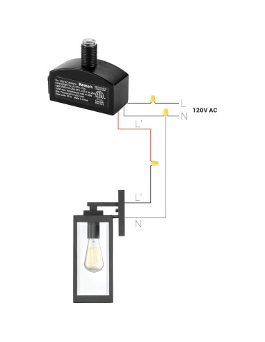 Sensor de Luz Fotocélula Keilton 120V CA Automático