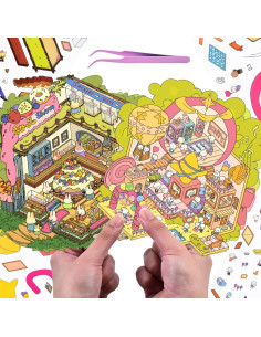 Set de Pegatinas 3D Casa DIY BROVITI - 2 Escenas Creativas 2