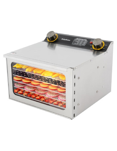 Deshidratador de Alimentos Ongniong 6 Bandejas 400W Acero Inoxidable