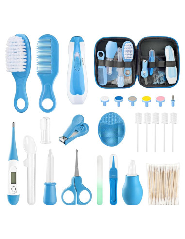 Kit de Cuidado y Aseo para Bebés 38 en 1 Qunlions Life Azul