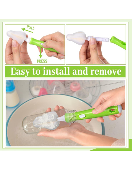 Juego de Cepillos para Biberones Willinglong 22 Pcs - 12 Cabezas