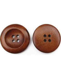 Botones de Costura de Madera Todo en Uno 50pcs 25mm 2