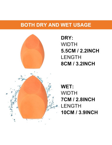 Esponja de Maquillaje Grande ZerzSemp 11cm Jumbo con Soporte