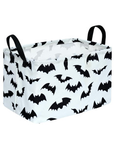 Cesta de Almacenamiento KUNRO Halloween Murciélago Plegable 37.8x25.9cm