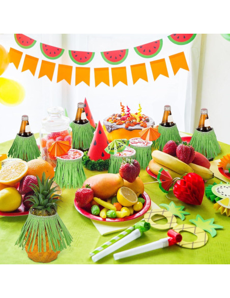 Falda de Mesa Hawaiana Verde 1.19 x 4.57 m - 2 Rollos