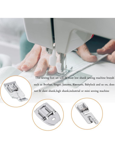 Juego de 11 Patas de Prensatelas YEQIN para Máquina de Coser
