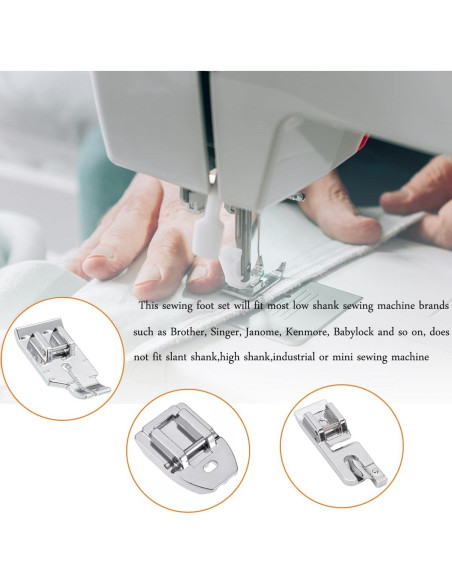 Juego de 11 Patas de Prensatelas YEQIN para Máquina de Coser