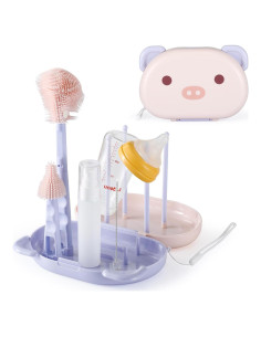 Set de Cepillos Limpiadores para Biberones VOOWO Morado