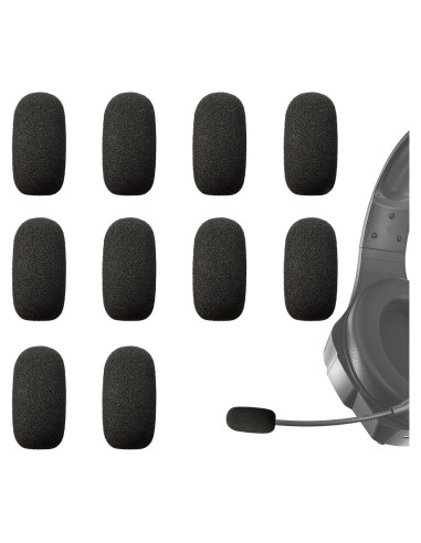 Paquete de 10 fundas de espuma para micrófonos inalámbricos - Paraviento 3.56 cm