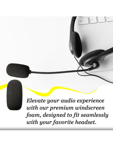 Paquete de 10 fundas de espuma para micrófonos inalámbricos - Paraviento 3.56 cm